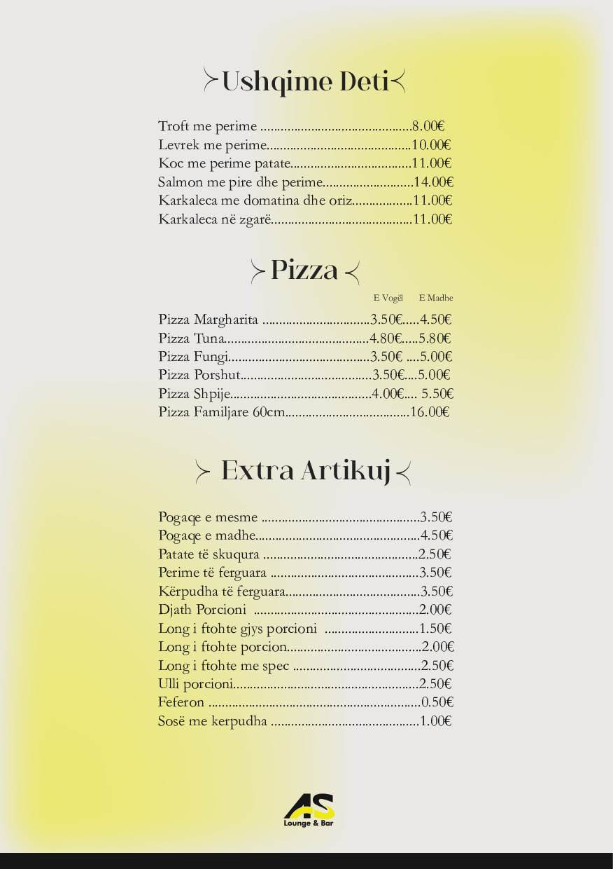 Menu Page