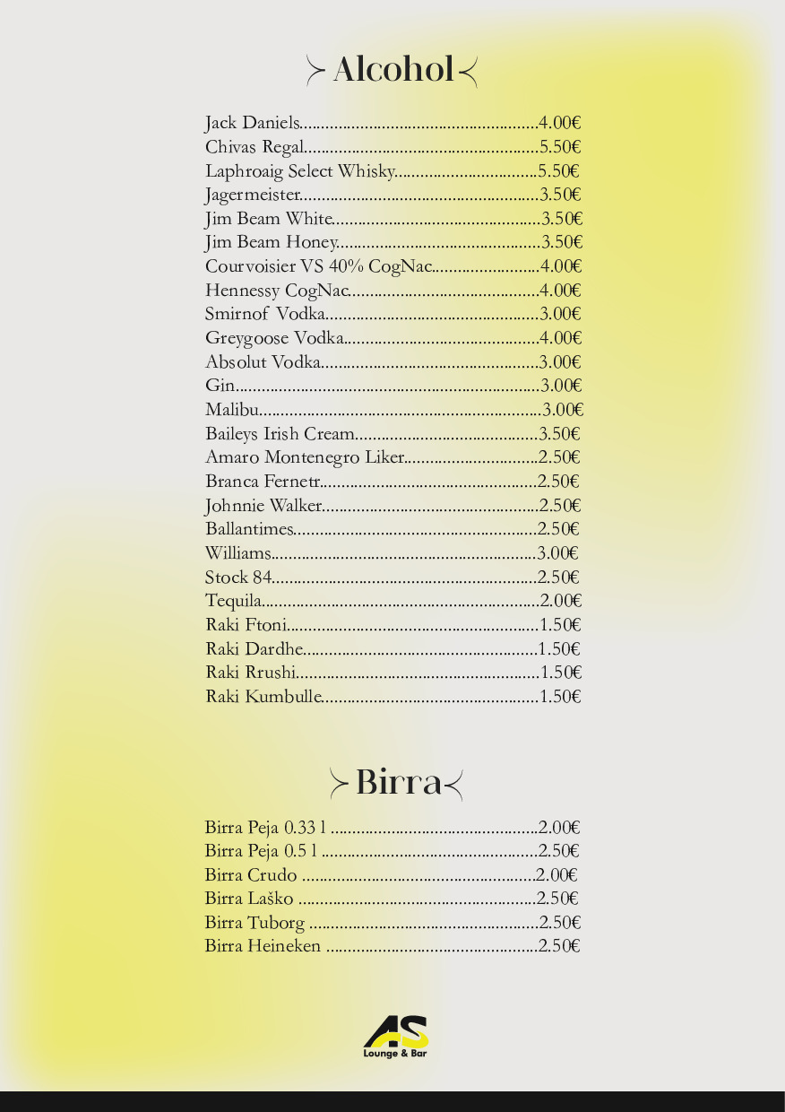 Menu Page
